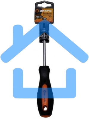 Отвертка крестовая ВИХРЬ PZ2, 100 мм