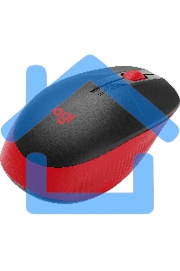 Мышь беспроводная Logitech M190 черный/красный, 1000 dpi, радиоканал, USB, кнопки - 3