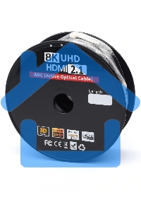 Кабель HDMI 50 м (HIGH speed, Metal gold, Optical) 8K VER 2.1 Кабель HDMI 50 м (HIGH speed, Metal gold, Optical) 8K VER 2.1