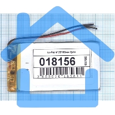 Аккумулятор Li-Pol (батарея) 4*35*60мм 2pin 3.7V/1000mAh Аккумулятор Li-Pol (батарея) 4*35*60мм 2pin 3.7V/1000mAh