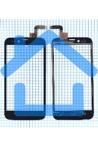 Сенсорное стекло (тачскрин) для Archos 50 Platinum MCF-050-0995-V2, черное