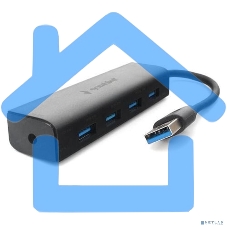 Концентратор USB 3.0 Gembird UHB-C354, 4 порта, с доп питанием