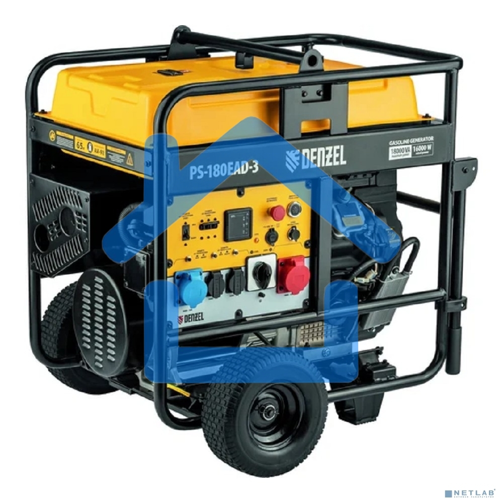Электрогенератор бензиновый Denzel PS-180EAD-3, 18 кВт, 110 дБ, 265 кг