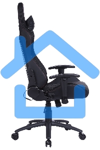 Кресло игровое Cactus CS-CHR-0099BLR черный/красный, сиденье черный/красный, эко.кожа, с подголов. крестовина металл, пластик черный