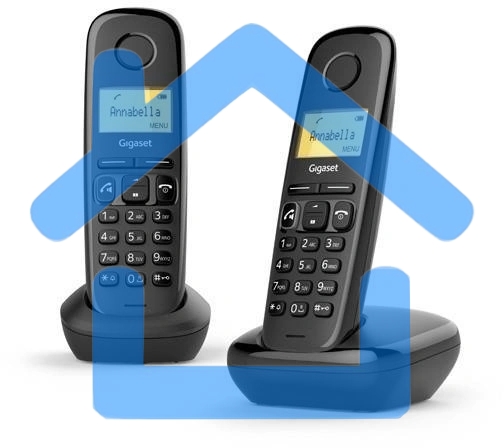 Радиотелефон Dect Gigaset A270 Duo Rus черный (труб. в компл.:2шт) АОН