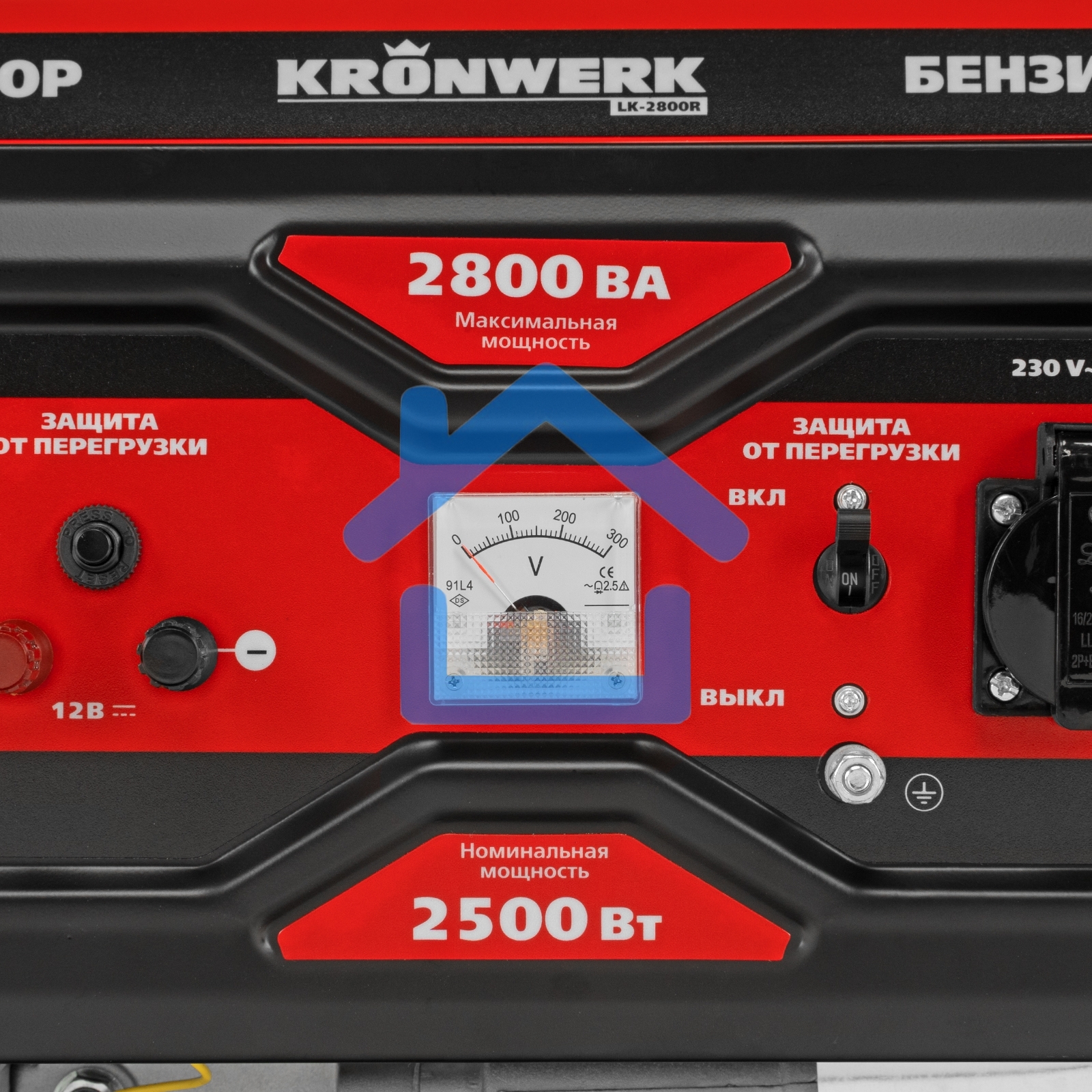 Электрогенератор бензиновый Kronwerk LK-2800R, 2.8 кВт, 65 дБ, 35.8 кг