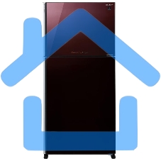 Холодильник Sharp SJXG60PGRD бордовый двухкамерный 422/178 л морозилка сверху, No Frost