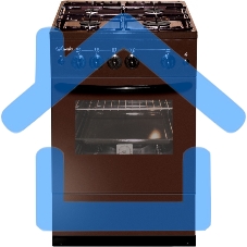 Плита газовая Лысьва ГП 400 М2С -2у коричневый, конфорок 4 шт, духовка 51 л, 50 см x 84 см x 60 см