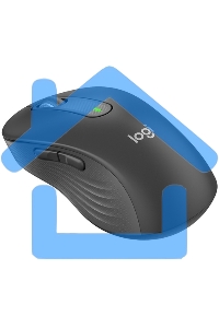 Мышь беспроводная Logitech Signature M650 L черный, 4000 dpi, радиоканал, Bluetooth, USB, кнопки - 5