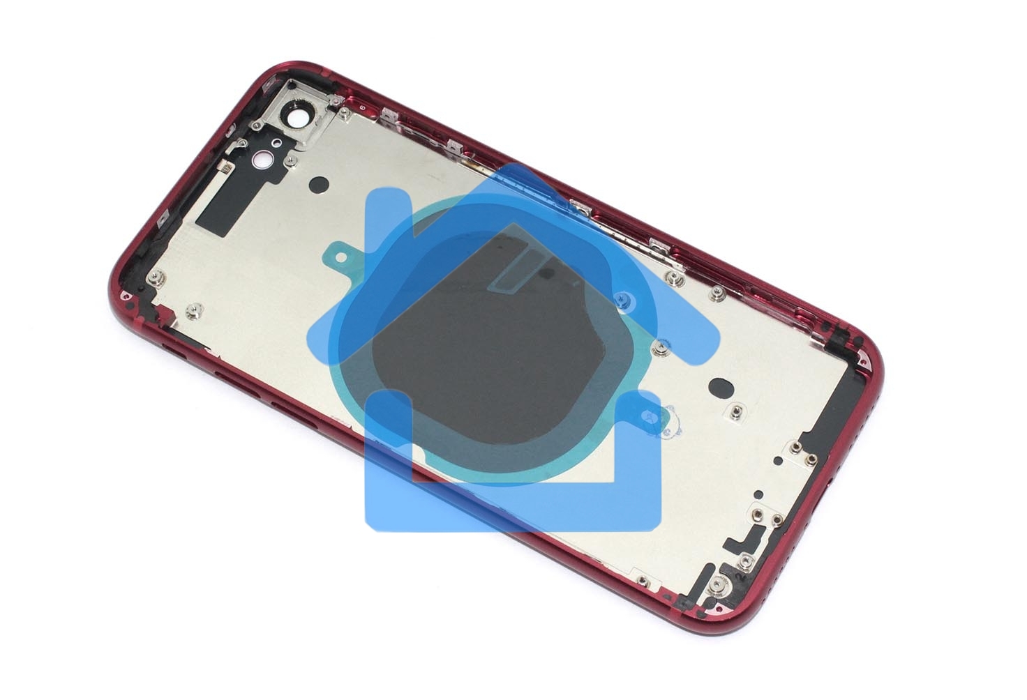 Задняя крышка (корпус) в сборе с рамкой для Apple iPhone SE3 красная