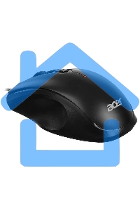 Мышь проводная Acer OMW020 черный, 1600 dpi, USB, кнопки - 4