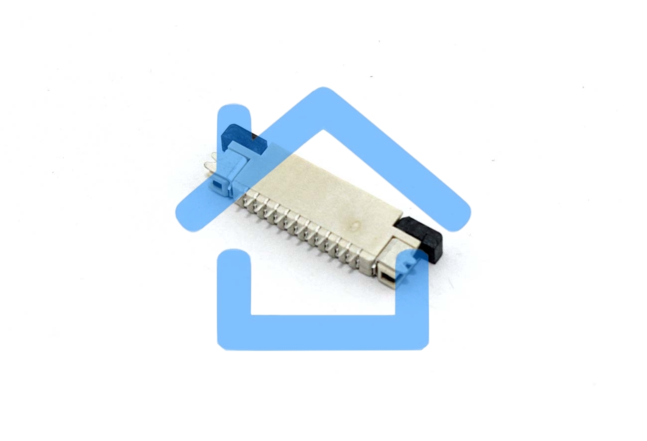 Разъем FPC  Half Coverage Bottom Contact 0.8K-BX-12PWB 12 pin высота 2мм шаг 0,8мм