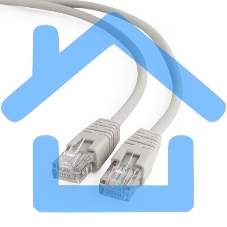 Патч-корд UTP Cablexpert PP12-50M кат.5e, 50м, литой, многожильный (серый) 15