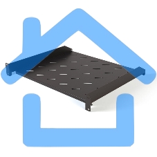 Полка стационарная Hyperline TAL3-1U-250-RAL9005 1U 19