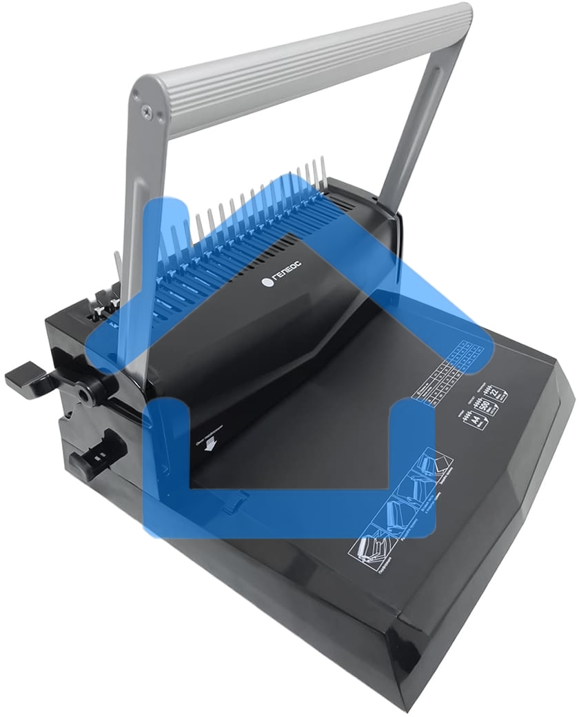 Переплетчик Heleos БП-22 A4/перф.13л.сшив/макс.500л./пластик.пруж. (6-51мм)