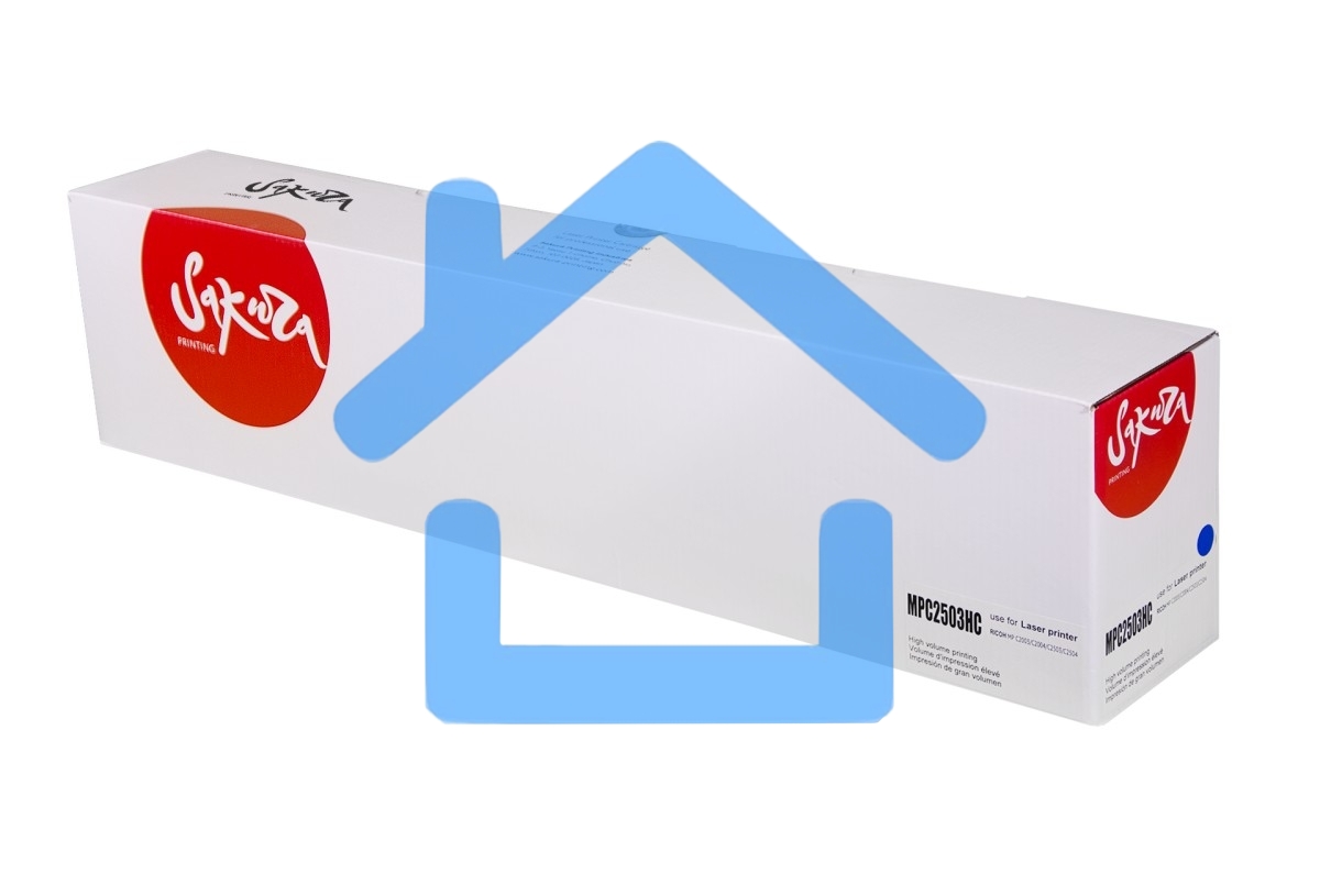 Тонер-туба Sakura MPC2503HC для Ricoh, голубой, 9500 к.