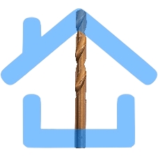 Сверло по металлу Matrix, 12 мм, HSS, нитридтитановое покрытие, цилиндрический хвостовик