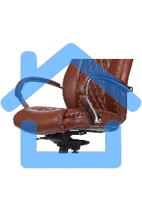 Кресло руководителя Бюрократ T-9924SL светло-коричневый Leather Eichel, кожа, крестовина металл хром