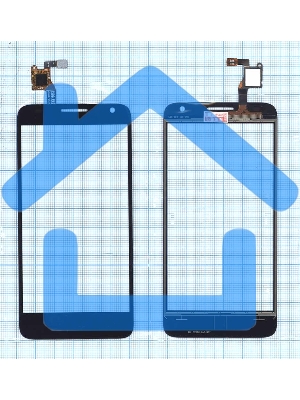 Сенсорное стекло (тачскрин) для Alcatel Idol 2 mini S 6036Y черное
