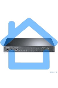 Коммутатор TP-Link 8-port 10/100Mbps Unmanaged PoE switch, 2 Gb RJ45 + 1 Gb SFP uplinks, PoE budget up to 124W