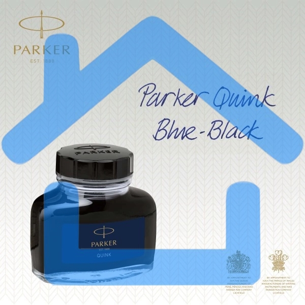 Флакон с чернилами Parker Quink Z13 (CW1950378) черный/синие чернила, 57мл для ручек перьевых