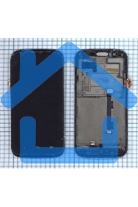 Дисплей для Huawei Ascend P1 LTE черный с рамкой