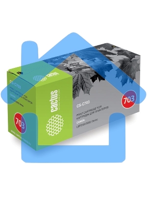 Картридж лазерный Cactus CS-C703 черный (2000 стр.) для Canon LBP2900/LBP3000