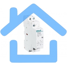 Модульный контактор 1НО+1НЗ 25А 230В МК-103 DEKraft