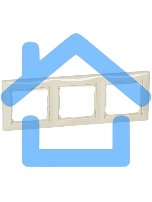 Рамка 3-м Valena горизонт. сл. кость (DIY-упак.) Leg 695633