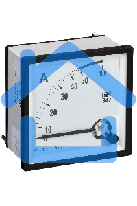 Амперметр Э47 72х72мм 50А кл. точн. 1.5 ИЭК IPA10-6-0050-E