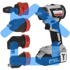 Бесщеточная аккумуляторная дрель-шуруповерт ИНТЕРСКОЛ КОМБИ ДА-13/18В 50 ( 2 АКБ 2 А·ч и ЗУ, кейс )