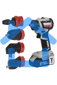 Бесщеточная аккумуляторная дрель-шуруповерт ИНТЕРСКОЛ КОМБИ ДА-13/18В 50 ( 2 АКБ 2 А·ч и ЗУ, кейс )