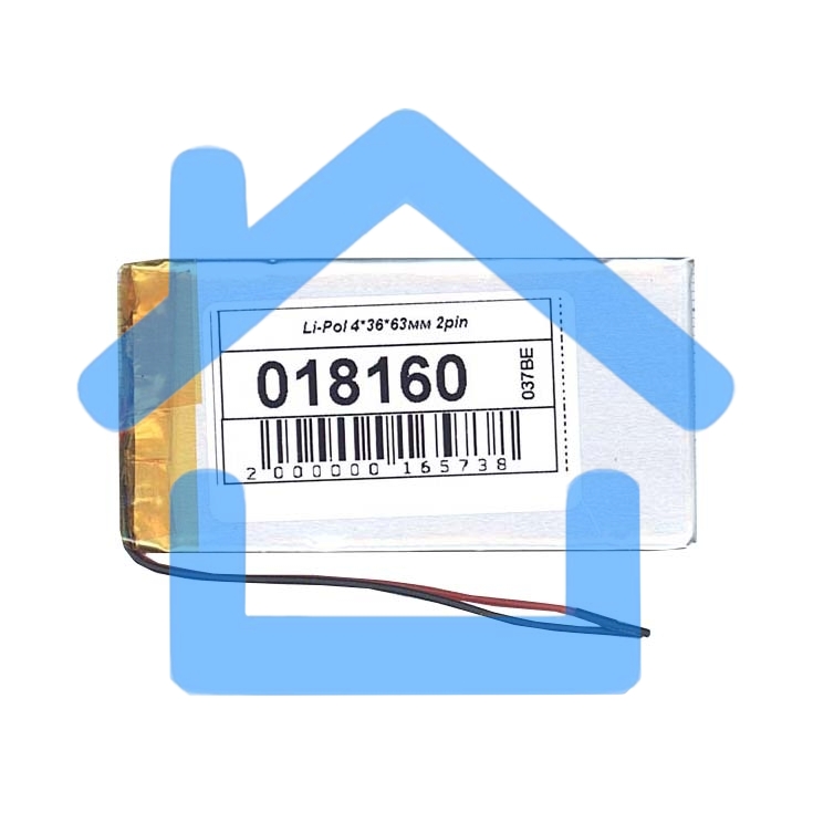 Аккумулятор Li-Pol (батарея) 4*36*63мм 2pin 3.7V/800mAh
