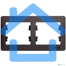 Рамка 2-м Glossa горизонт. графит SchE GSL001302