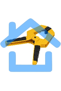 Струбцина клещеобразная Denzel усиленная 80 х 60 мм, двухкомпонентные рукоятки