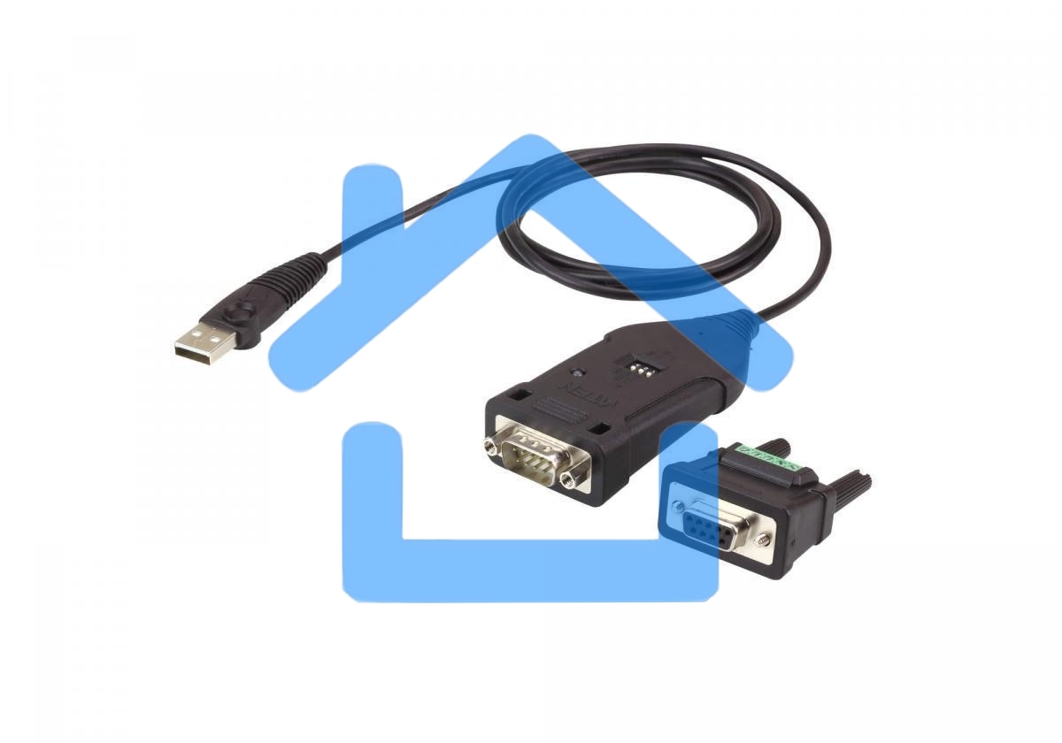 Конвертер, USB<=>RS-422/485, USB B-тип>4xDB9, Female>Male, без Б.П., (USB 2.0;с 1 шнуром A>B Male)/ USB to RS-422/485 Adapter