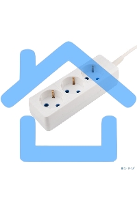 Удлинитель PROconnect 3 гнезда, 1.5 м, 3х0.75 мм², с/з, белый