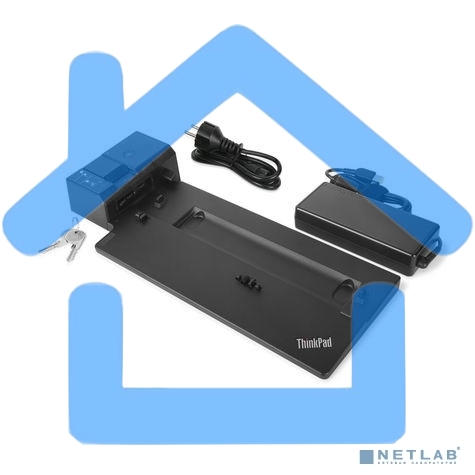 Док-станция Lenovo ThinkPad Basic Docking Station - 90W, 2xUSB 3.1, 2xUSB2.0,Gigabit Ethernet, 1xDP, 1x VGA,1xCombo Audio Port, DC-IN, Kensington slot, Key lock for L480, L580, T480, T480s, T580, X280, P52s, X1 Carbon G6