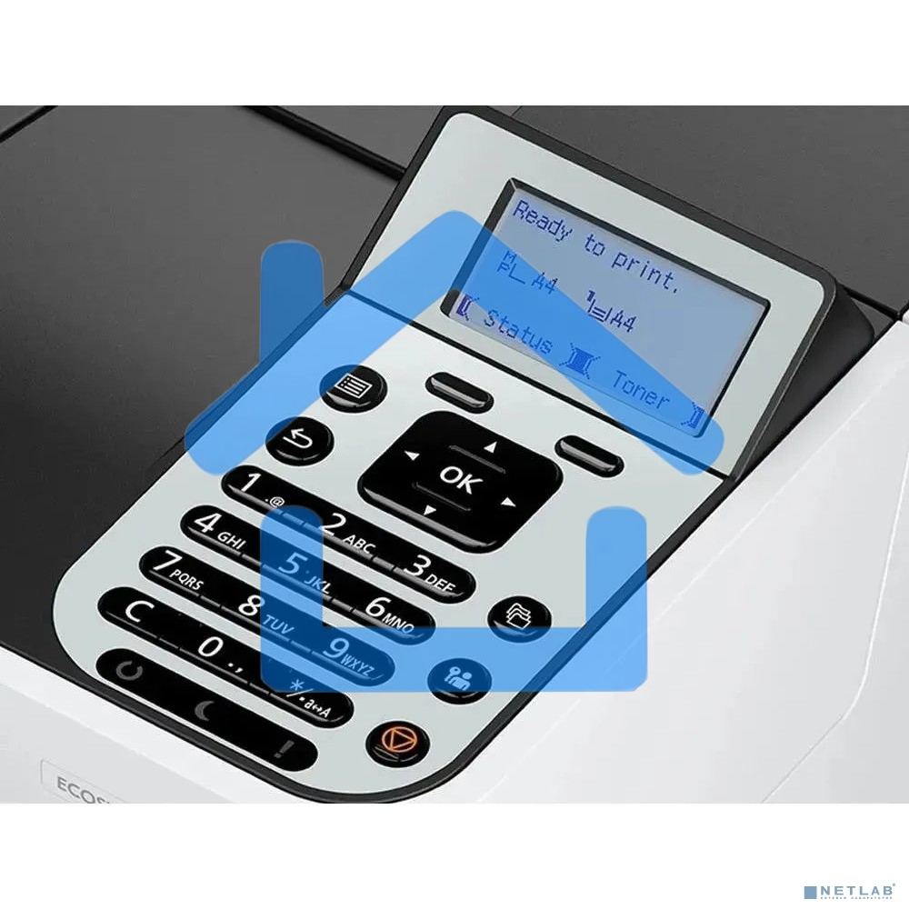 Принтер лазерный Kyocera PA5000x (110C0X3NL0), A4, ч/б, печ. до 50 стр/мин., 1200 x 1200 dpi, USB, RJ-45, Air Print, Mopria