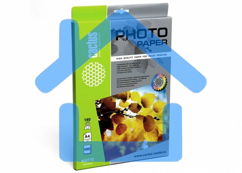 Фотобумага Cactus CS-MA4140100 A4/140г/м2/100л. матовая для струйной печати