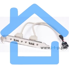 Планка в сист. блок на 2 USB2,0, Gembird 