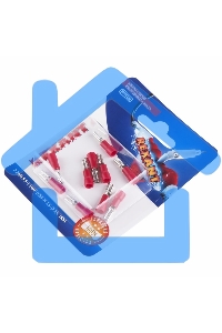 Клемма плоская Rexant, изолированная гнездо - 3.8 мм, 0.5-1.5 мм², (РПи-м 1.5-(2.8) / РПИм 1,25-250 / FDD1.25-110(5)), в упак. 10 шт.