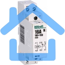 Модульный контактор 1НО+1НЗ 16А 230В МК-103 DEKraft