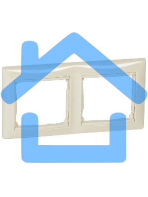 Рамка 2-м Valena горизонт. сл. кость (DIY-упак.) Leg 695632