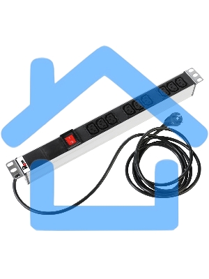 Аксессуар ЦМО Блок розеток Rem-16 с выкл., 9 IEC 60320 C13, 16A, алюм., 19