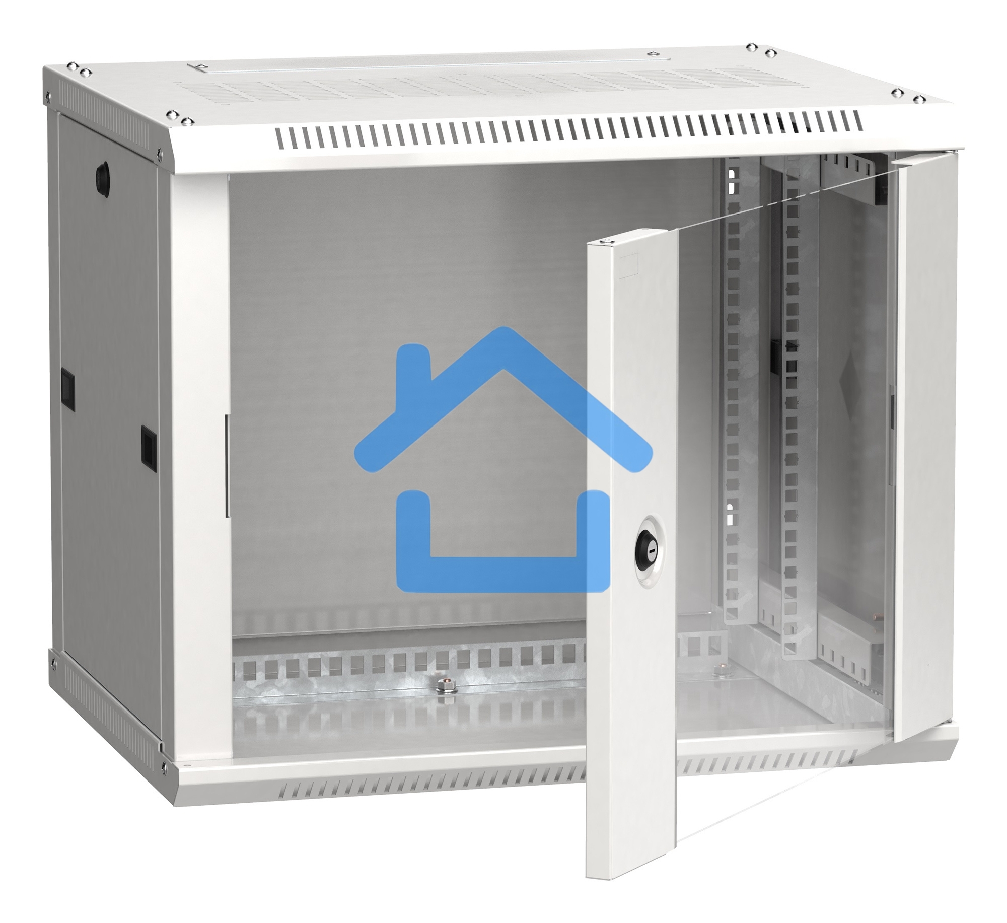 Шкаф ITK LINEA W 6U 600x450 мм дверь стекло, RAL7035