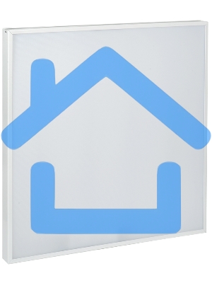 Светильник светодиодный ДВО Iek LDVO0-6575-40-6500-K01 6575 595х595х25мм 40Вт 6500К равномерная засветка опал аналог люм.свет. 4х18 накладных или в потолок Армстронг