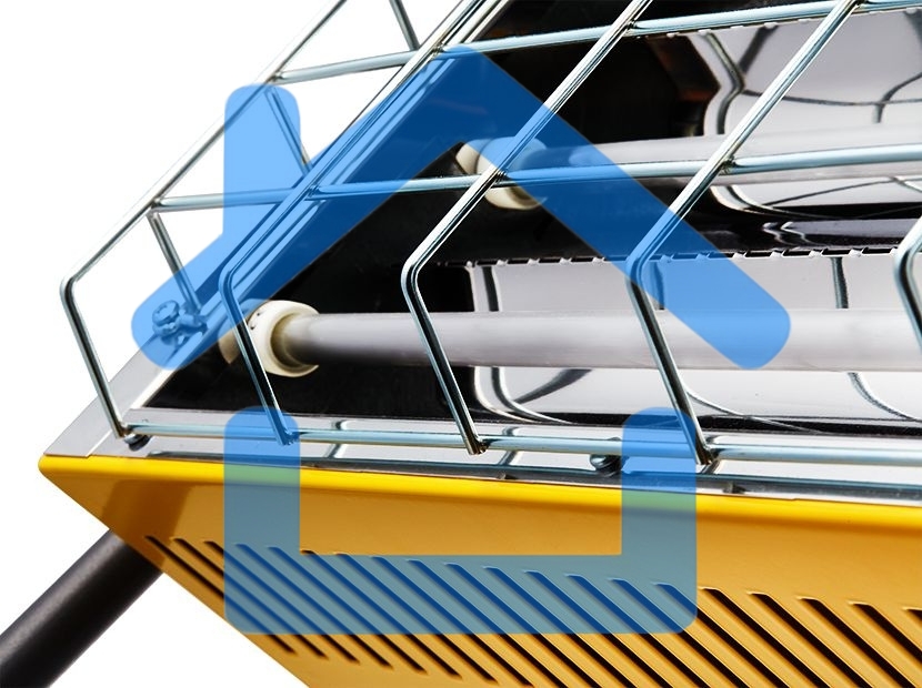 Обогреватель инфракрасный Ballu BIH-LM-3.0 желтый, кварцевый, 3000 Вт, 30 м2