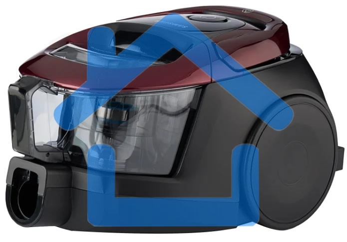Пылесос Samsung VC18M31A0HP бордовый/черный, 380/1800 Вт, уборка сухая, пылесборник контейнер 2 л