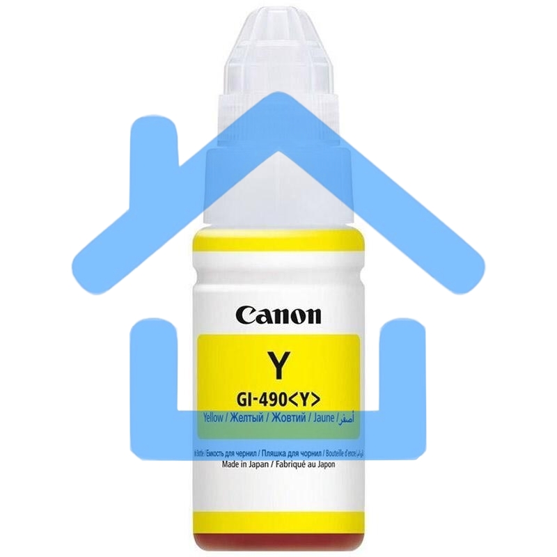 Чернила Canon GI-490Y 0666C001 желтый для Canon Pixma G1400/2400/3400 (70мл)